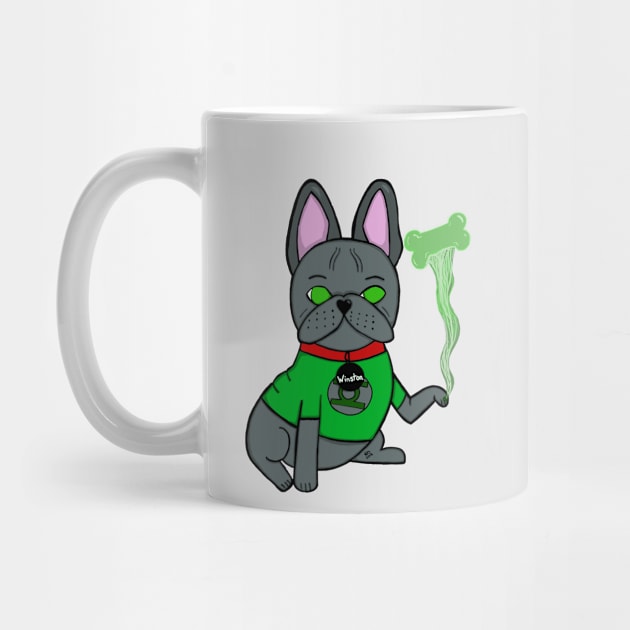 Green Lantern French Bulldog by DelaneysDoggos42